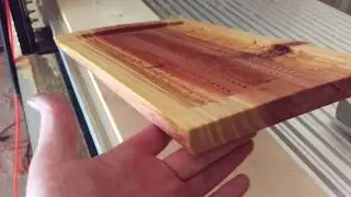 Redwood Cribbage Board From Live Edge Slab