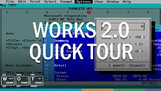 Microsoft Works 2.0 для DOS &mdash; краткий обзор