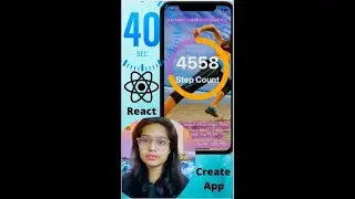 Step Counter (Pedometer) App in 40 secs #reactnative #shorts #coding