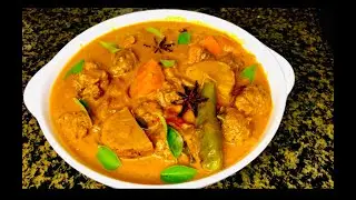 Kari daging kambing vegetarian ala India Malaysia...