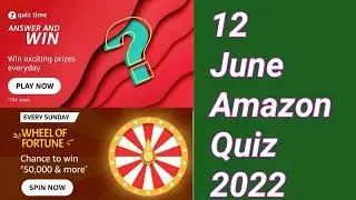 amazon quiz answers today | amazon every sunday wheel of fortune spin and win quiz answers today