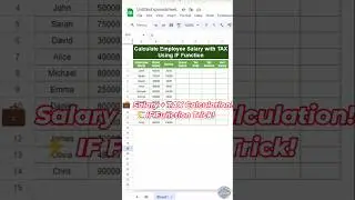 Master Employee Salary Calculation with TAX Using IF FunctionbSimple & Accurate Excel #SmartPCGuide