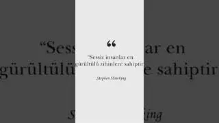 Sessizlerin G&uuml;c&uuml; | Stephen Hawking #shorts #keşfet #motivasyon #s&ouml;zler #felsefe #başarı #hayat