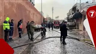 بسبب قنينة غاز.. اندلاع حريق مهول بسوق الدجايجية بالمدينة القديمة