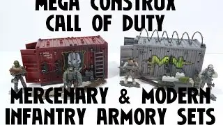 MEGA CONSTRUX CALL OF DUTY MERCENARY & MODERN INFANTRY ARMORY REVIEW