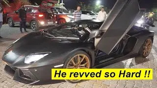 Black Lamborghini Aventador in Bangalore | People went crazy !!