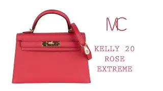 Сумка Hermes Kelly 20 Mini Sellier Rose Extreme Epsom Gold Hardware &bull; MIGHTYCH &bull;