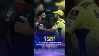 IPL 2025 are postponed Remains play in Other country ??? #ipl #cricket #msdhoni #shorts #trending