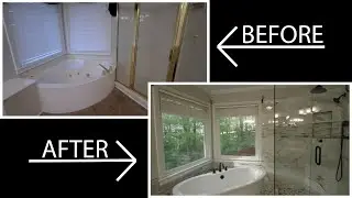 11 Day Partial Master Bath Remodel Time-Lapse | Before & After