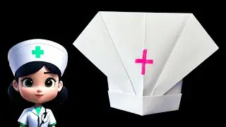Origami Nurse Cap | How to Make a Paper Nurse Cap Without Glue and Scissors