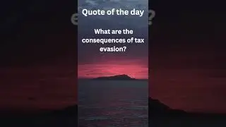 What are the consequences of tax evasion?