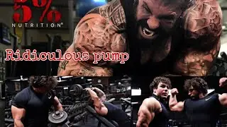 Trying Rich Pianas arm blaster workout