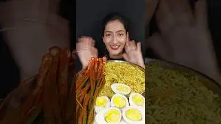 KOREAN MAGGI MASALA, EGG EATING  #youtubeshorts #ytshorts #viral #trending #shorts