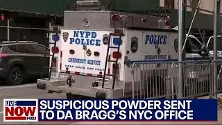 Trump arrest fallout: Suspicious powder sent to DA Bragg's office | LiveNOW from FOX