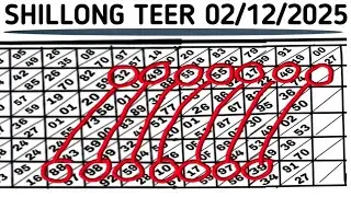 SHILLONG TEER 02/12/2025/Common number best house ending line