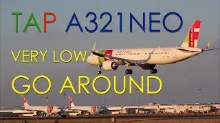 Windy Afternoon Go Around in Lisbon | TAP Air Portugal Airbus A321NEO