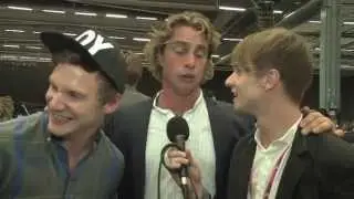 Christopher & Sebastian på Kristallen 2012 (Från Nöjesguidens webb-tv 2012-09-05)