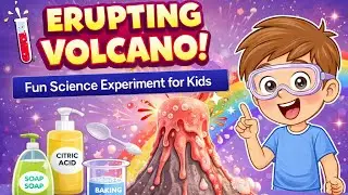 Erupting Volcano Experiment for Kids | Easy Science Activity at Home 🌋