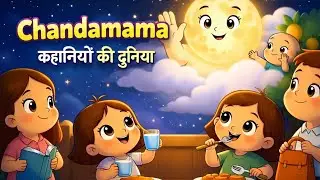 Chandamama Chandamama 🌙 | Hindi Kids Lullaby | Bedtime Cartoon Song