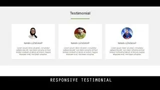 Responsive Testimonial (HTML CSS)
