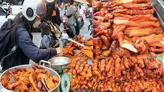 Grilled Ribs Meat, Pork & Roast Ducks Crispy Belly yummy! - Braised Pork & Duck Chops,