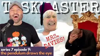 A fez, a satsuma, and a hula hoop disaster! American Reacts to TASKMASTER 7x9