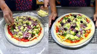PIZZA VEGETARIANA | Super fácil | Saudável