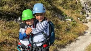 Klettersteig mit kleinen Kindern (Jubil&auml;umssteig via Gruttenalm) 2019