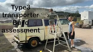 Type3 camper van CLEAN DOWN and BODYWORK analysis!! Lots of rust!!!