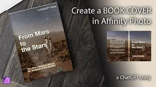 I've created a quick book cover in Affinity Photo for my ChatGPT story