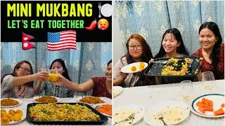 Eating, Laughing & Sharing Moments | Mini Mukbang 🍽️😋🇺🇸@Raisuja  |Hanna Limbu| 2026 first video🙋&zwj;♀️