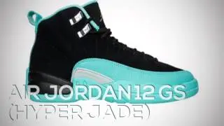 AIR JORDAN 12 GS (HYPER JADE) / PEACE X9