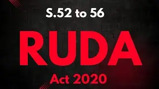 Разделы 52&ndash;56 Закона об управлении городского развития Рави 2020 г. #kung