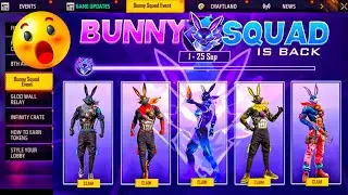  Free Fire Bunny Bundle Event 2025 | New Bunny Bundle Return Date | Free Fire New Event,FF New event