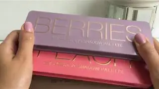 BYS, обзор палеток Matee, Berries, Peach Бюджетные тени