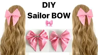 How to make a Sailor Bow, Hair Bow DIY tutorial, diy bow, Sewing tips, DIY accessories, Anita Benko