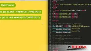 Tutorial JavaScript for beginners #30   Date Formats # M Tutorial
