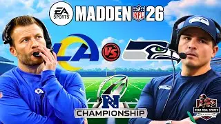 RAMS vs SEAHAWKS | NFL PLAYOFFS - CHAMPIONSHIP ROUND | MADDEN 26 PREDICTIONS