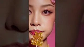 ASMR Eating Yellow Jelly Frog 🐸💛 | Sticky, Squishy Sounds | Asian Model #asmrshorts #jellyjelly