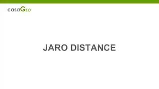 Fuzzy Match Tool - #05 Jaro Distance