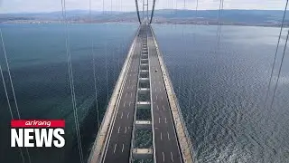 World's longest suspension bridge linking Europe with Asia completed with S. Korean technology