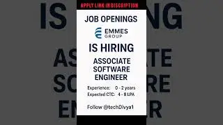 Emmes Group Hiring Associate Software Engineer | 0&ndash;2 Years Exp | Apply Now