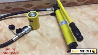 K&Iacute;CH THỦY LỰC - Độn thủy lực 10 tấn 50mm k&egrave;m tay bơm mini.