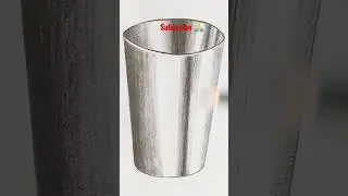 Steel glass drawing| Subscribe please🙏 #CreativeSanjali #SHORTS #pencildrawing #entertainment