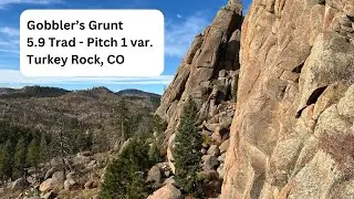 Gobbler's Grunt - 5.9 Trad - Pitch 1 (Handcrack Variation) - Turkey Rock, CO