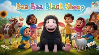 Baa Baa Black Sheep (Islamic Version) 🐑 | Bismillah Alhamdulillah | Muslim Kids Nasheed