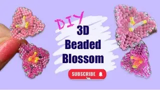 Beaded flower blossom tutorial