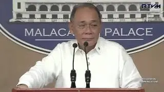President Duterte Press Briefing with Secretary Ernesto Abella