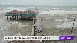Engineers take a look at Bob Hall Pier damage