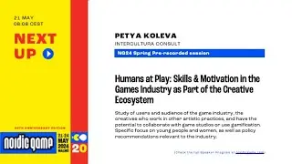 Humans at Play: Skills & Motivation in the Games Industry as Part of the Creative Ecosystem